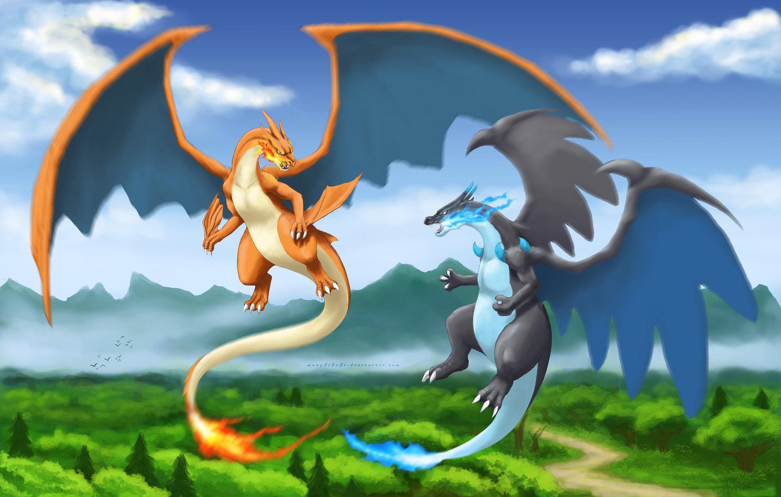 1600x1018 Free download Mega Charizard Clash by Mang0l0v3r [1600x1018] for your Desktop, Mobile & Tablet. Explore Mega Blastoise Wallpaper. Charizard Phone Wallpaper, Awesome Charizard Wallpaper, Mega Charizard Wallpaper