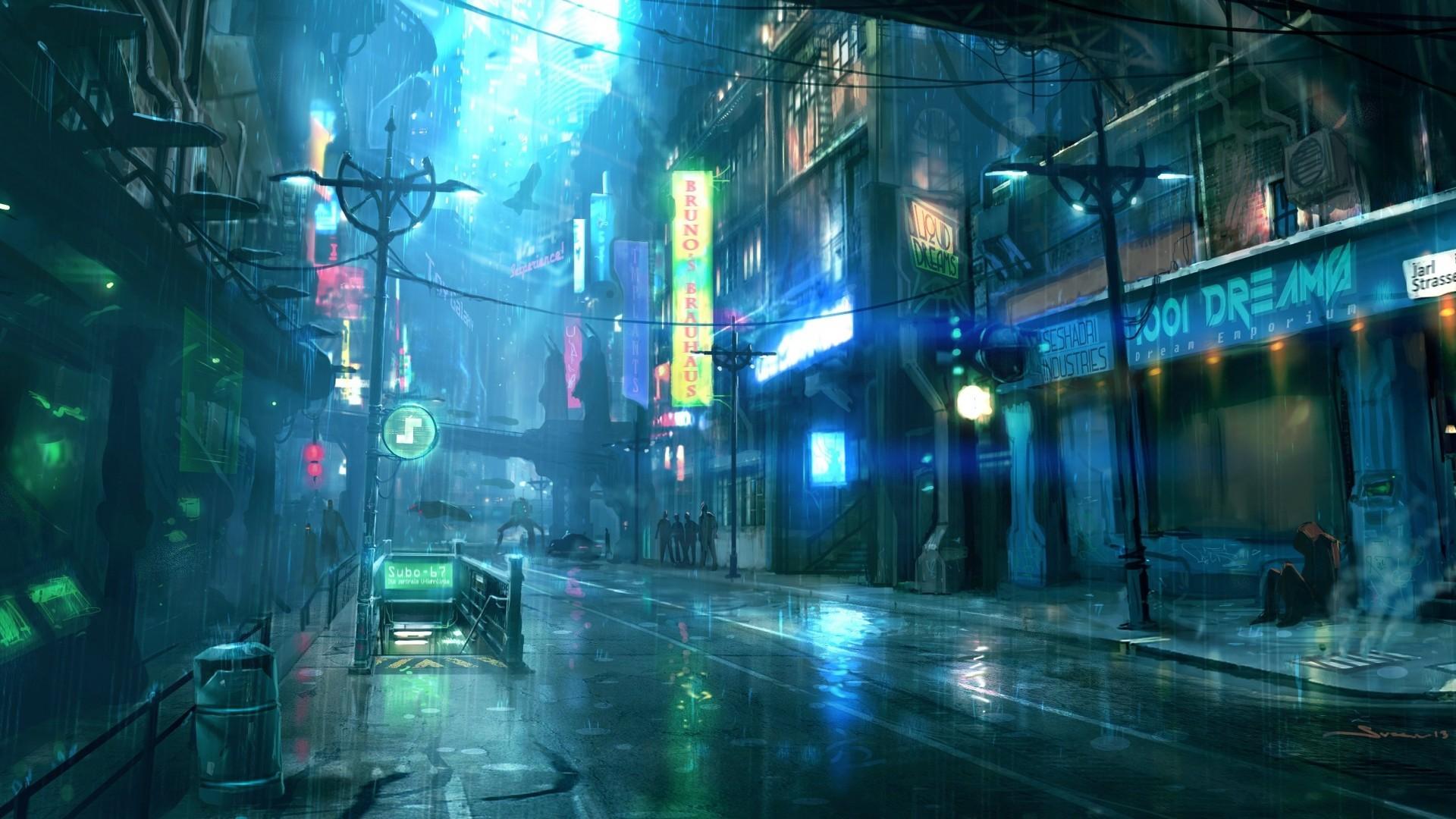 1920x1080 Fantastis Wallpaper Anime Rain