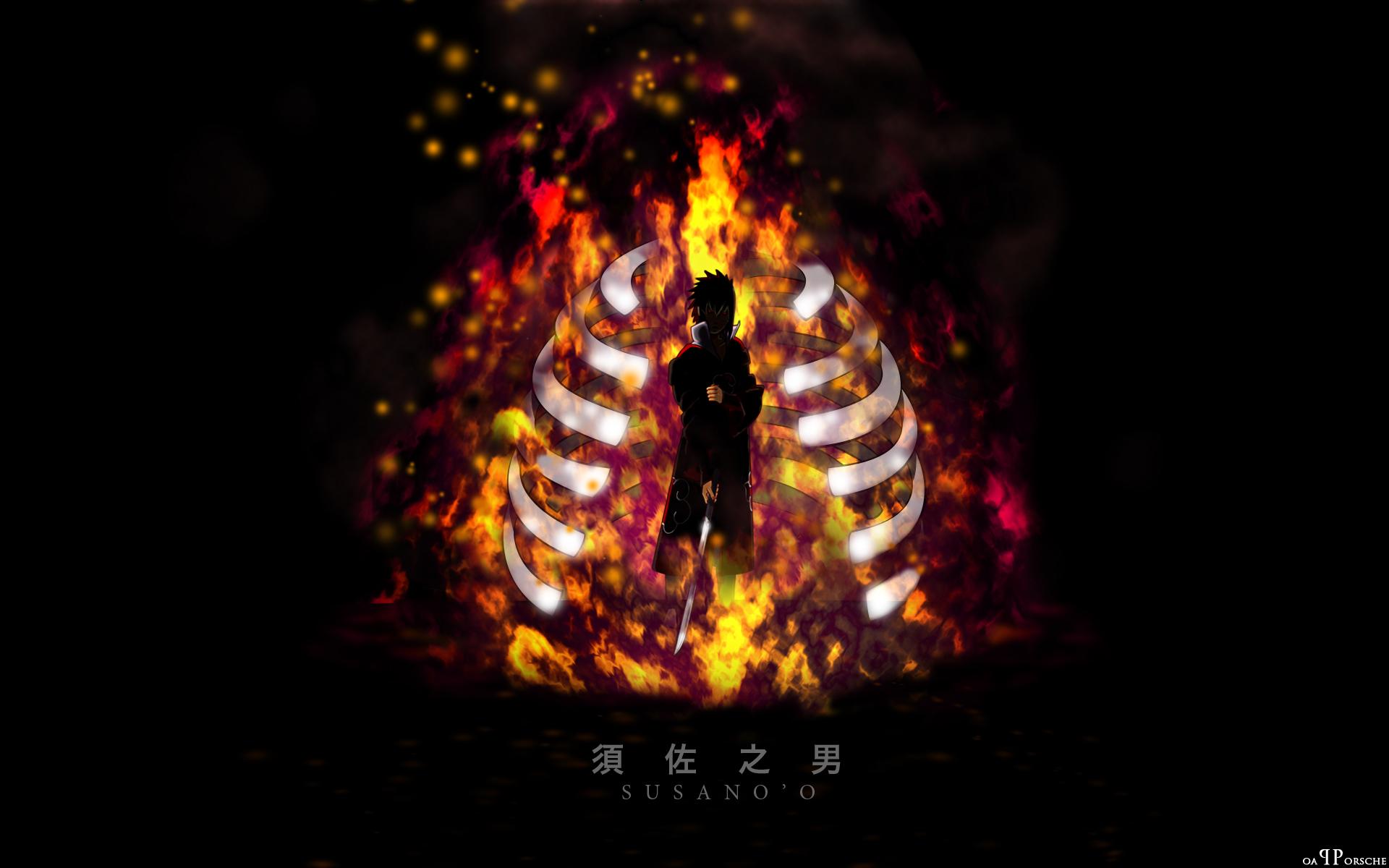 1920x1200 Naruto Wallpaper: Sasuke's Susano: The Power of Darkness