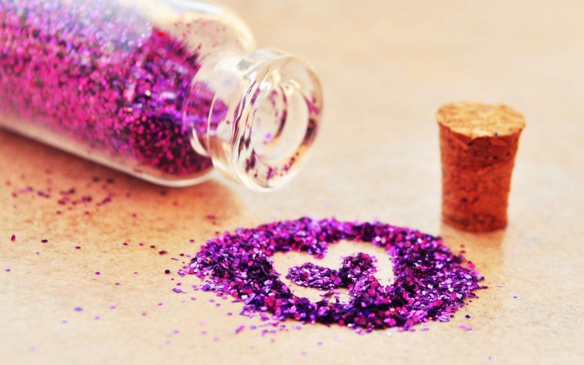 1920x1200 Glitter Heart Bottle Cork Purple Love HD Wallpaper WallpaperMe Desktop Background