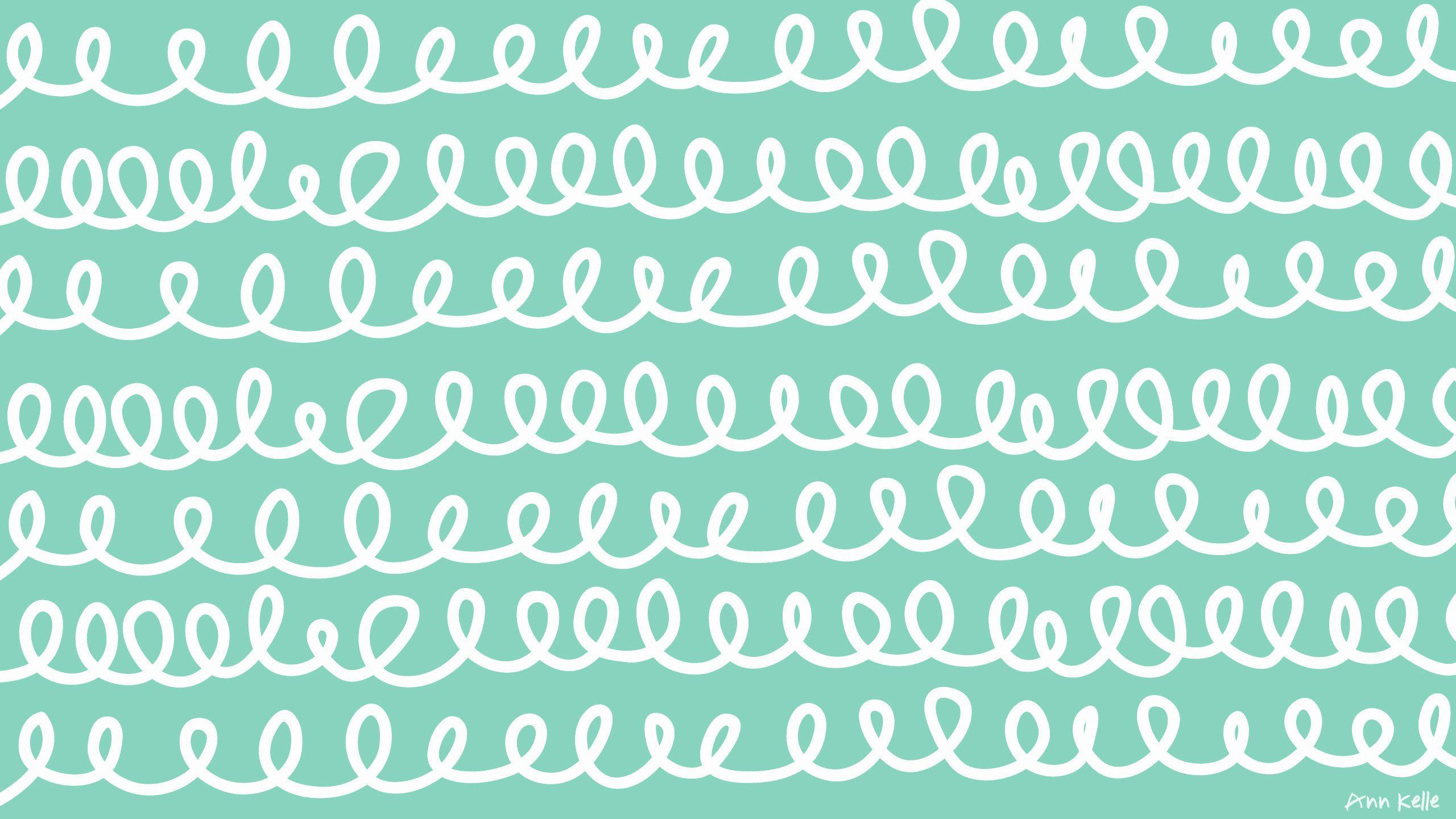 2560x1440 Cute Mint Green Wallpaper