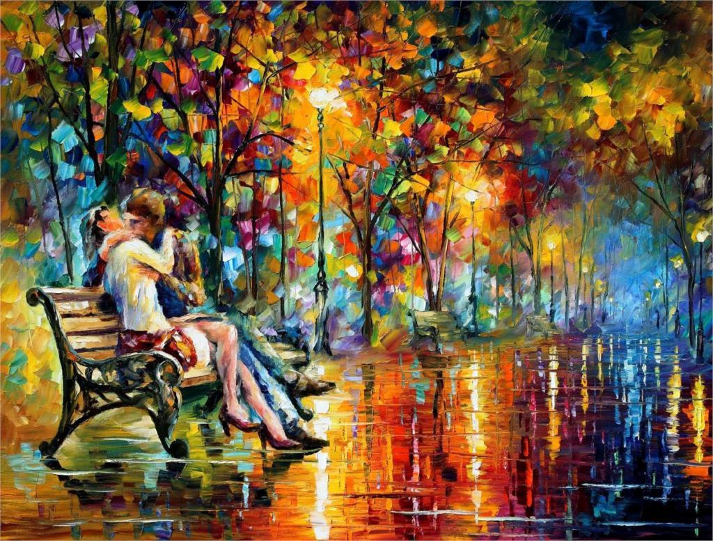 1024x777 Free shipping Leonid Afremov oil painting art HD fabric posters decorative wallpaper 32 x 24 / 17 x 13 09. wallpaper bedroom. wallpaper modernwallpaper zebra