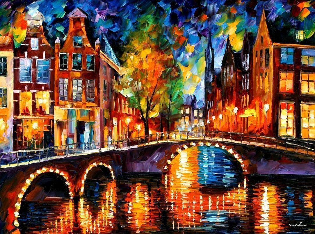 1083x805 Leonid Afremov Wallpaper