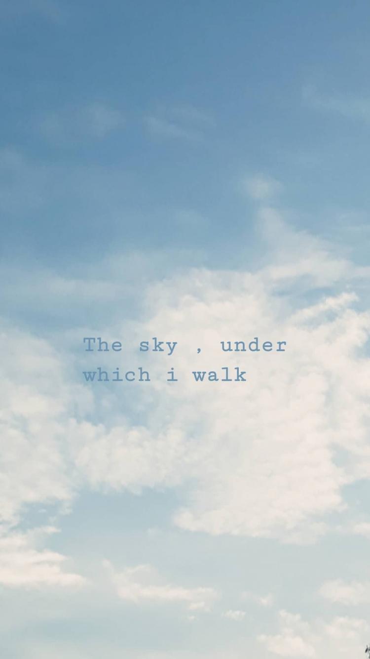 750x1334 Free download Sky Clouds Aesthetic Wallpaper Quotes ghalias stuff Sky [1080x1920] for your Desktop, Mobile & Tablet. Explore Aesthetic Quote Wallpaper. Aesthetic Quote Wallpaper, Quote Wallpaper, Quote Wallpaper