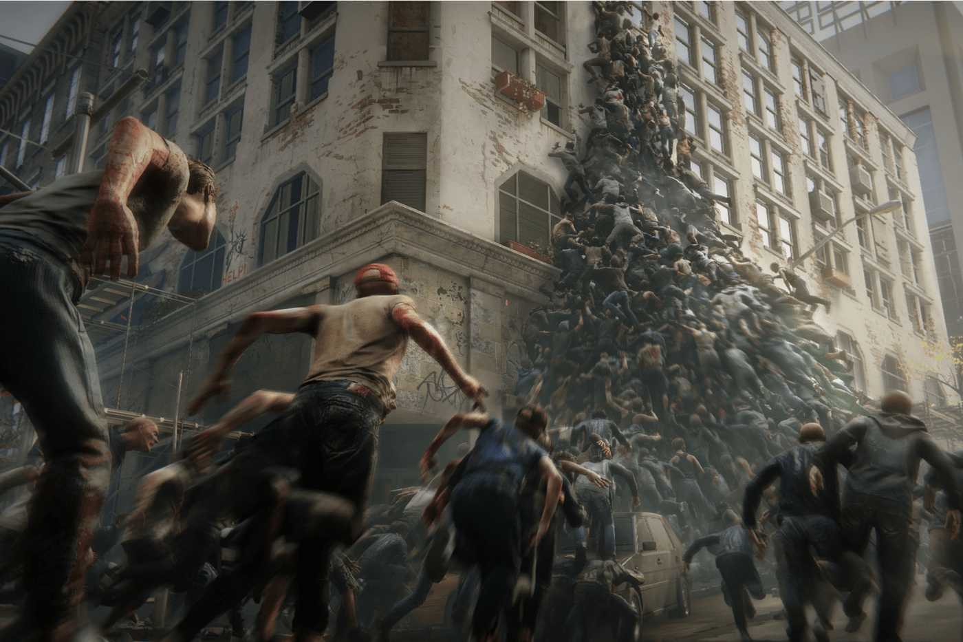 1400x933 World War Z review: a rough ride, but it gets the zombie hordes right