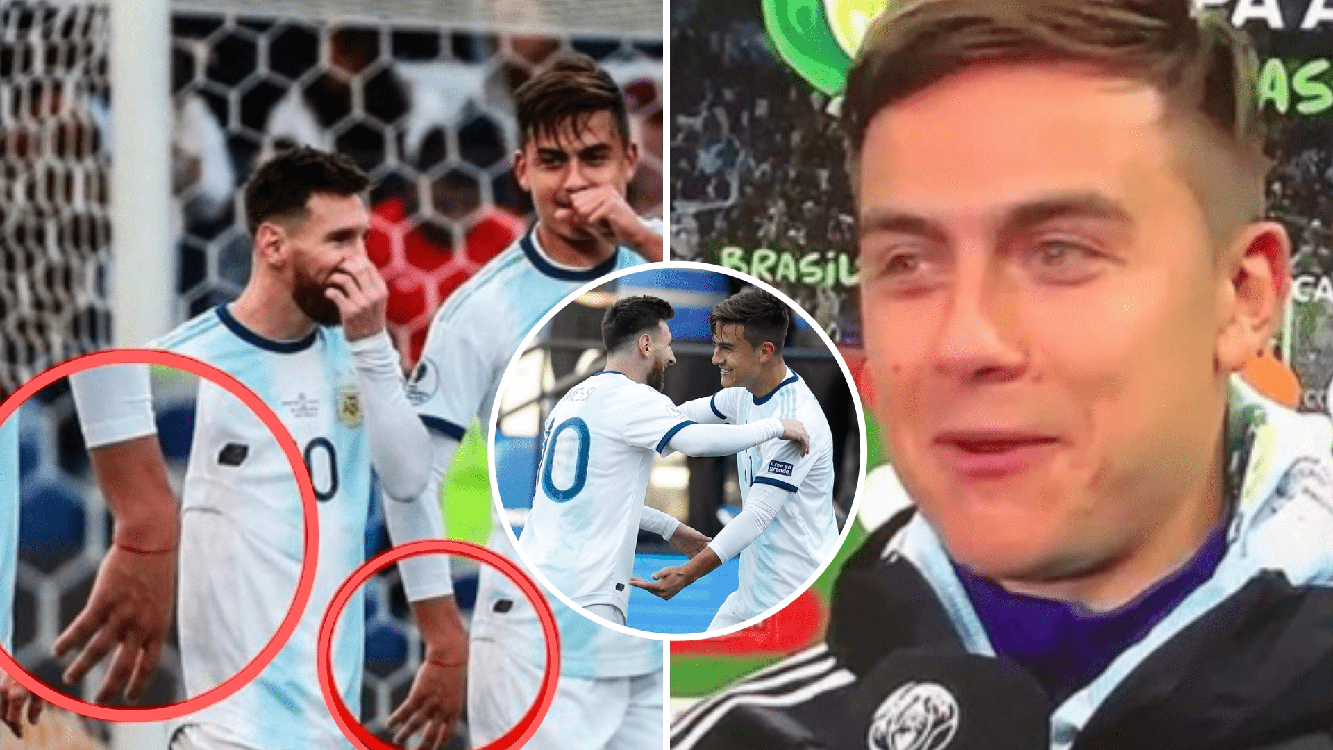 1920x1080 Lionel Messi Gave 'Lucky' Red Ribbon To Paulo Dybala Ahead Of Scoring First Goal For Argentina