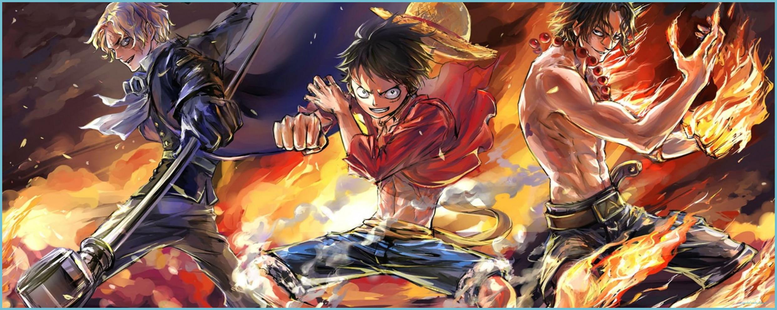 2483x993 Anime #dual #monitor #multi #screen #widescreen K #wallpaper Piece Dual Monitor Wallpaper