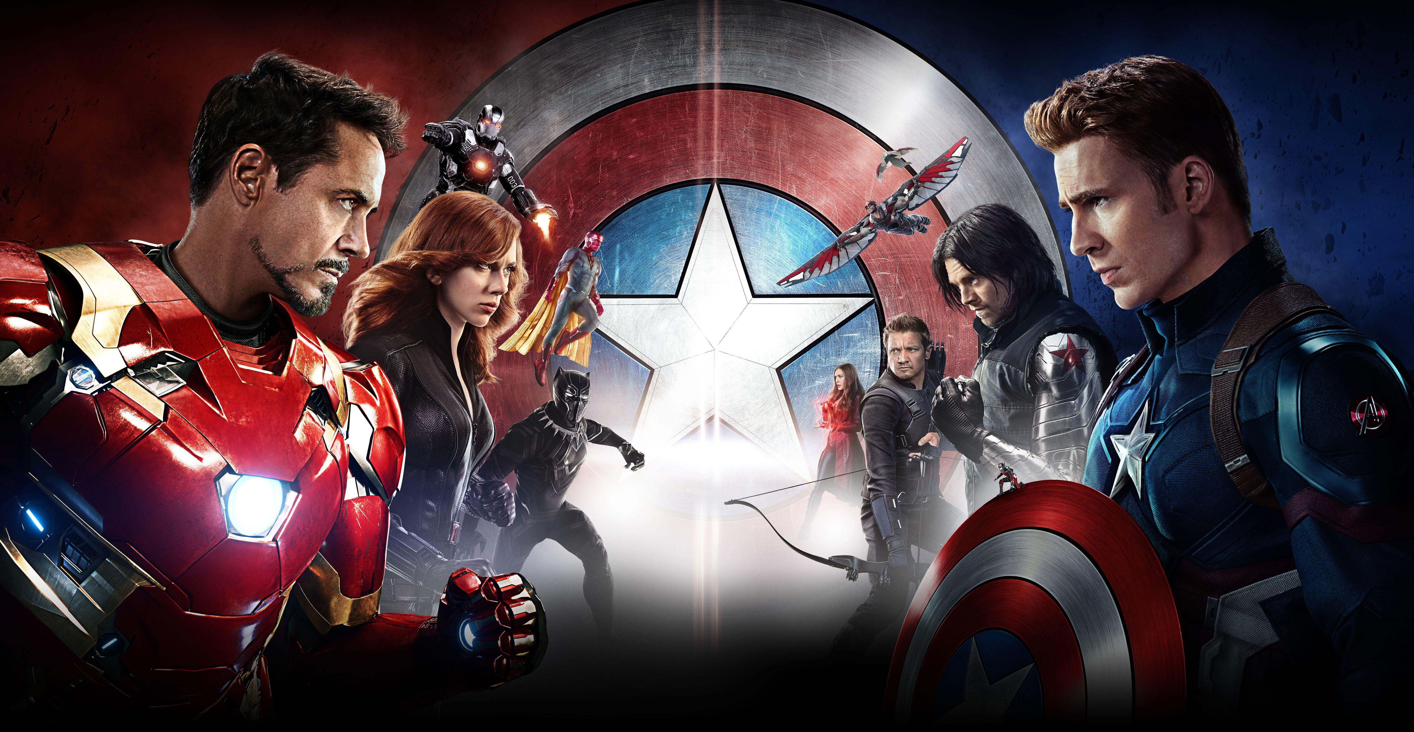 6000x3107 4k Civil War Wallpaper