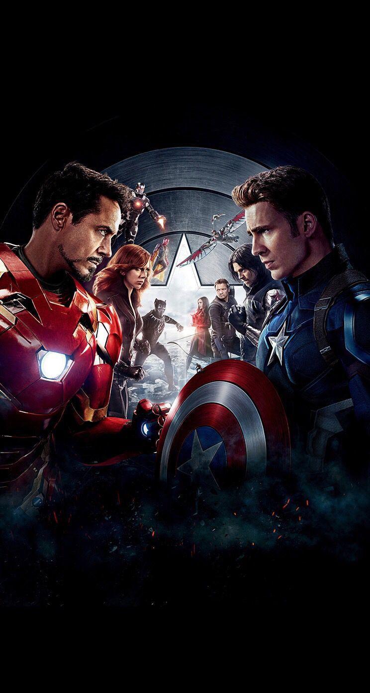 744x1392 Civil War Wallpaper. Marvel superheroes, Avengers, Marvel avengers