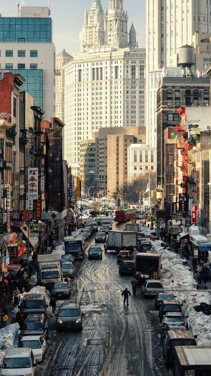 680x1209 15++ iPhone New York Winter Wallpaper HD