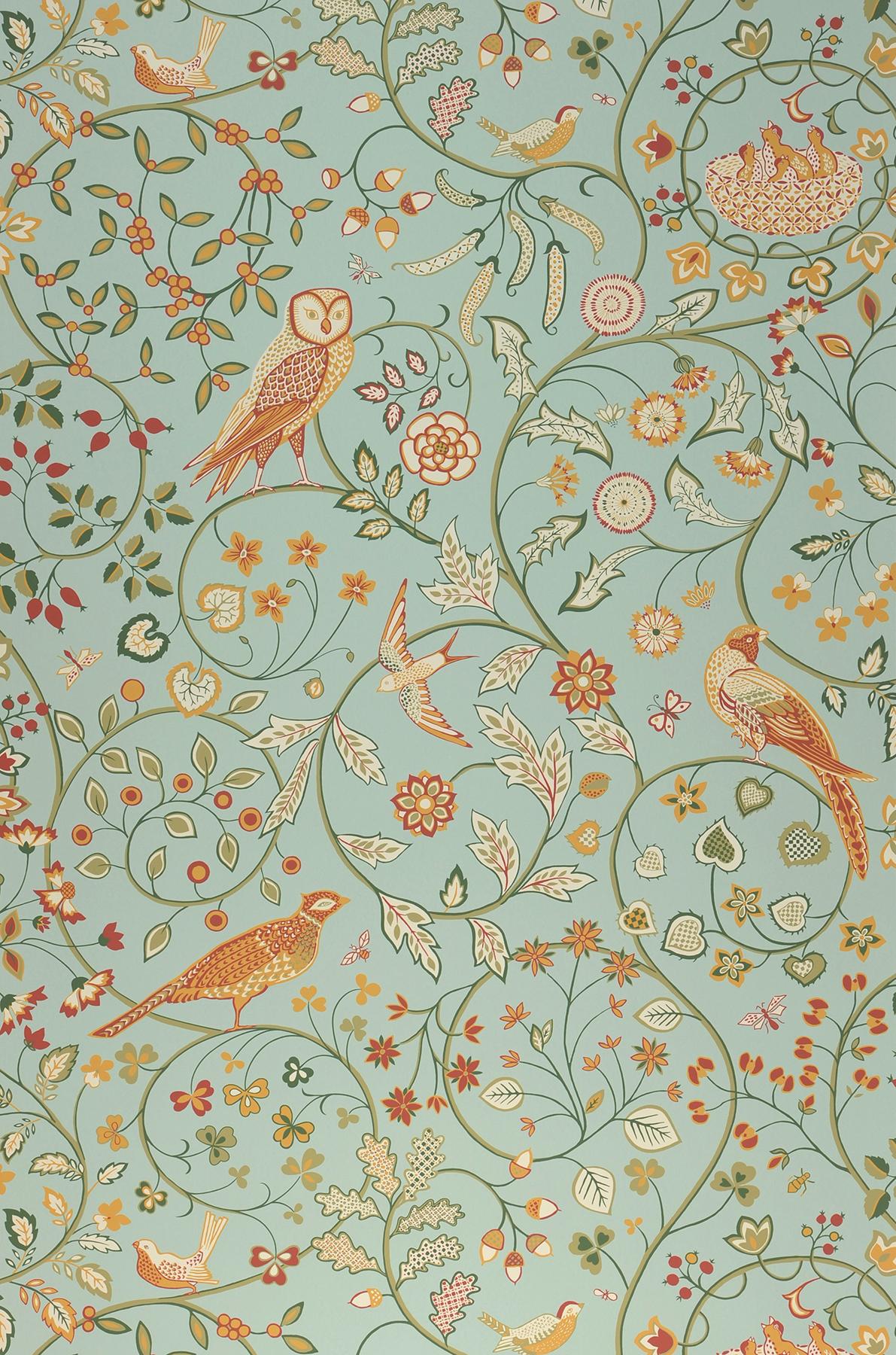 1191x1800 Wallpaper Jorinde light mint turquoise