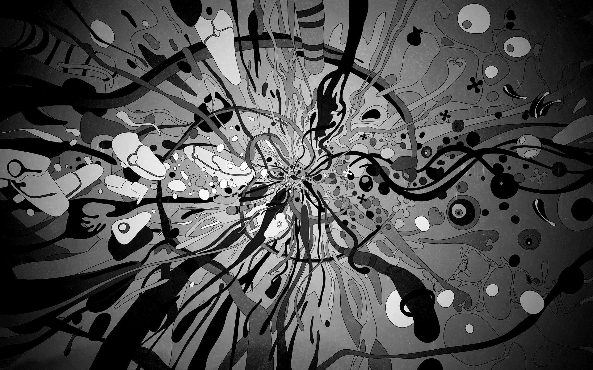 Black and White Psychedelic Wallpapers Top Free Black and White
