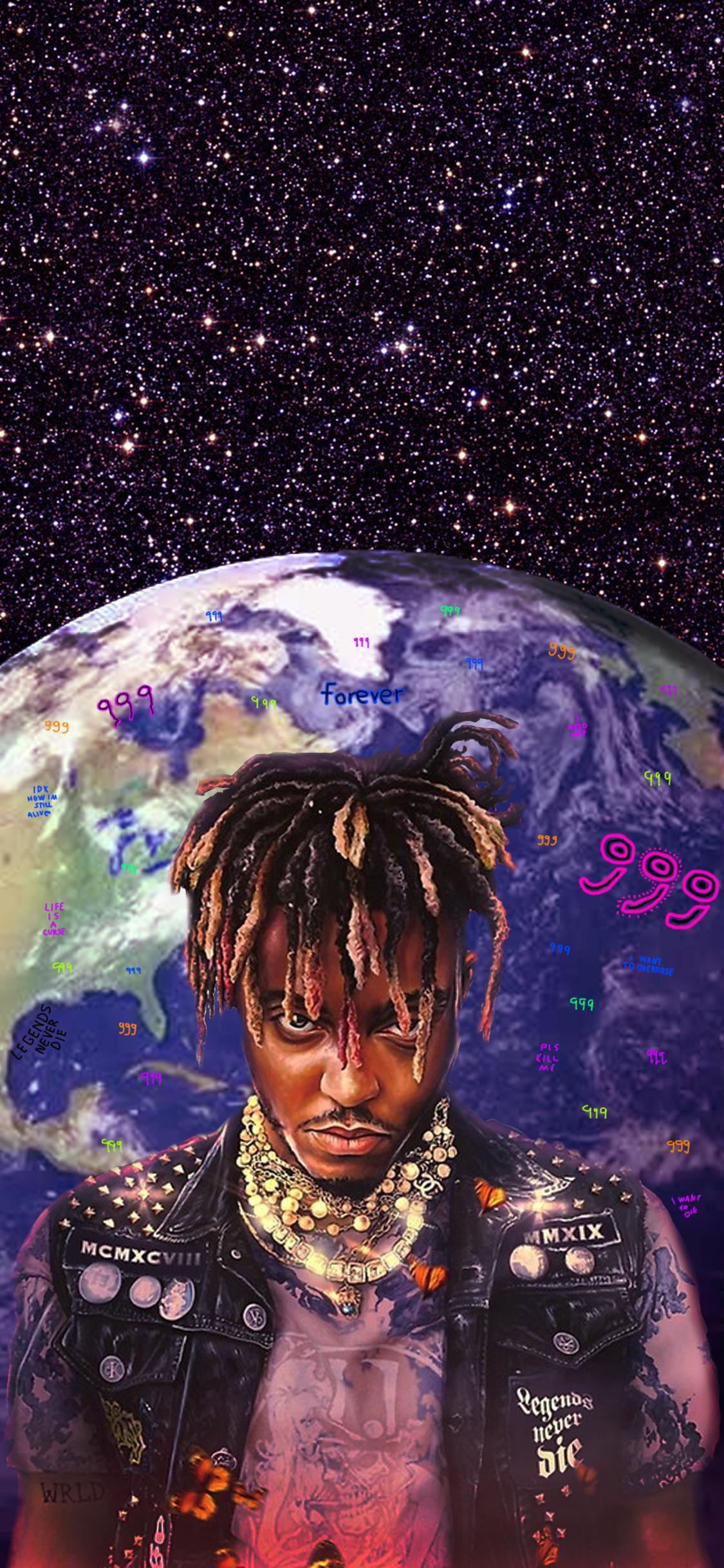 Made a Juice Wrld phone wallpaper. Hope you like it 999 : r/JuiceWRLD