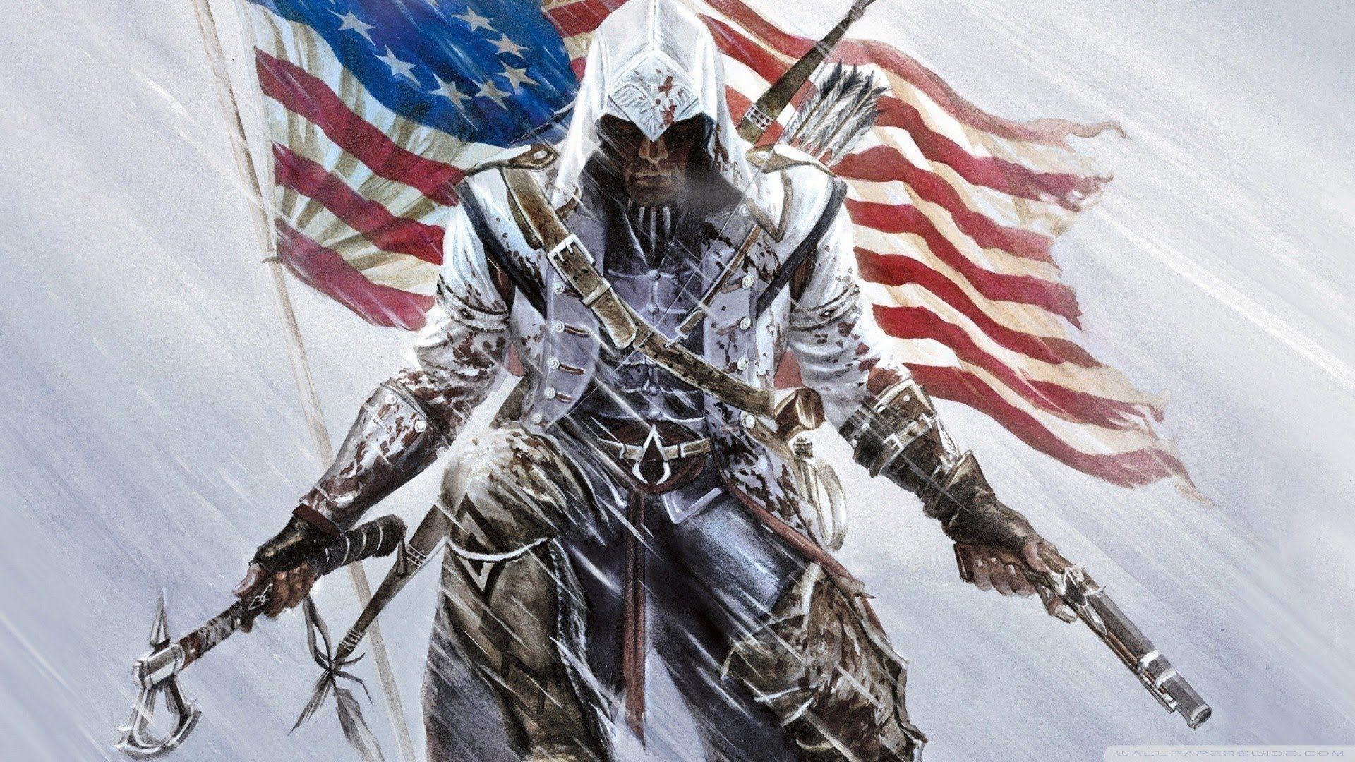 1920x1080 Assassin's Creed 3 Gameplay. Killing Spree with Tomahawk and Hidden