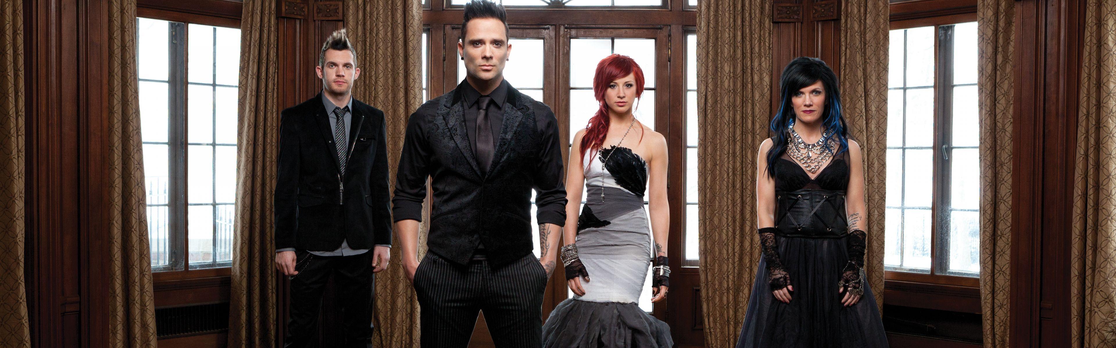 3840x1200 Download Wallpaper 3840x1200 Skillet, Jen ledger, Christian rock