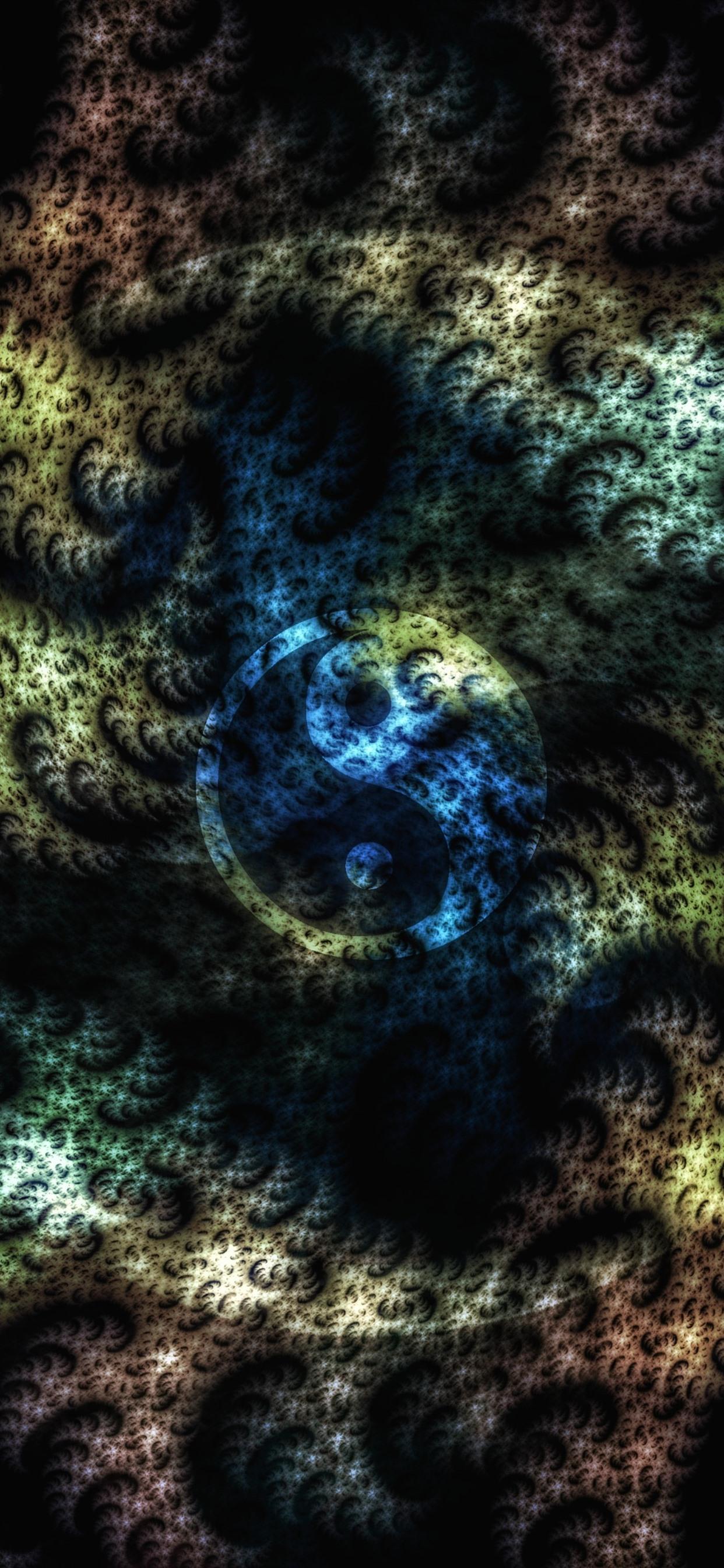 1242x2688 iPhone Wallpaper Creative Picture, Yin Yang, Fantasy