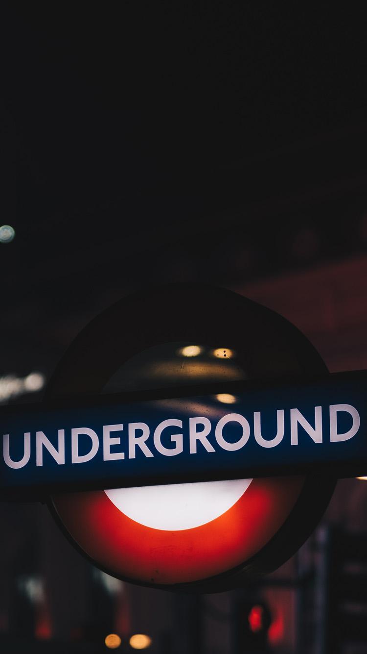 750x1334 London Underground Mobile Wallpaper