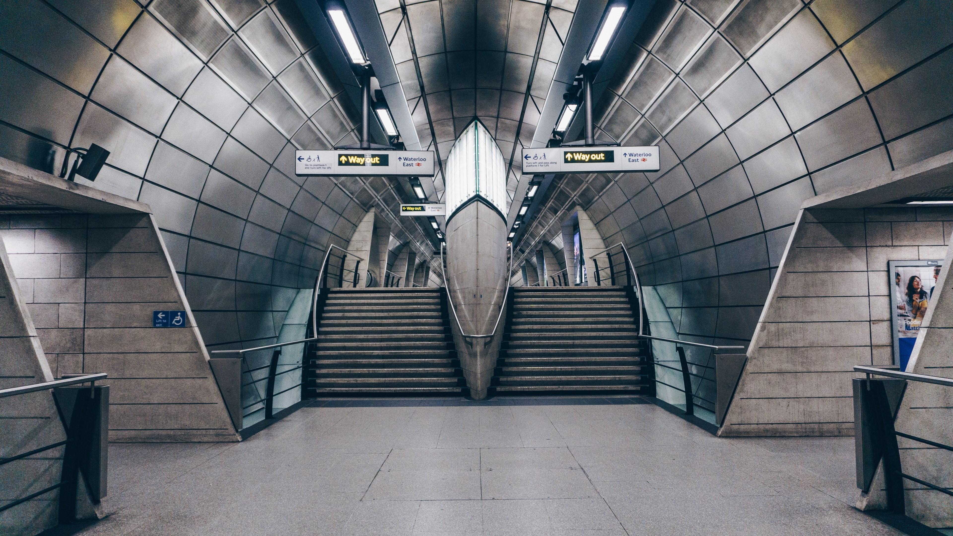 3840x2161 Wallpaper / underground way out tube and london underground HD 4k wallpaper