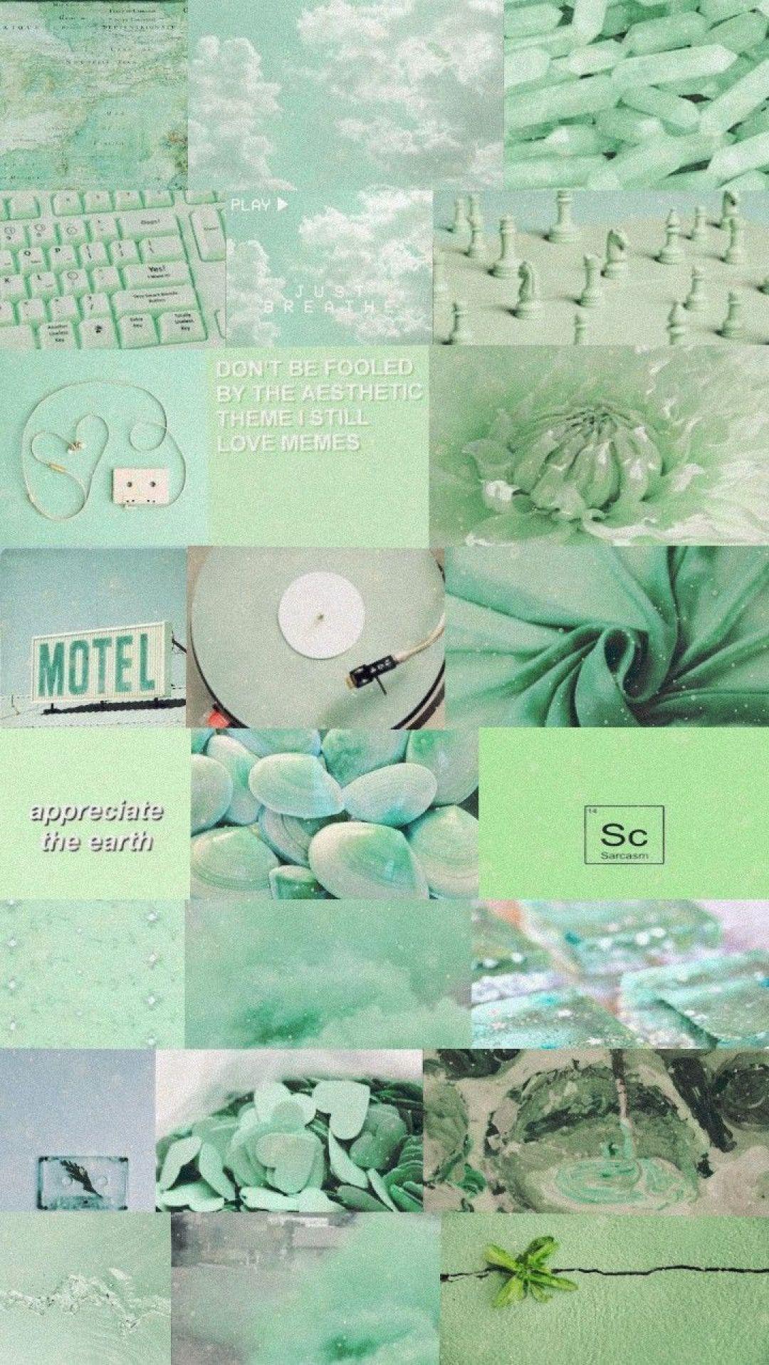1080x1917 Green Pastel Wallpaper