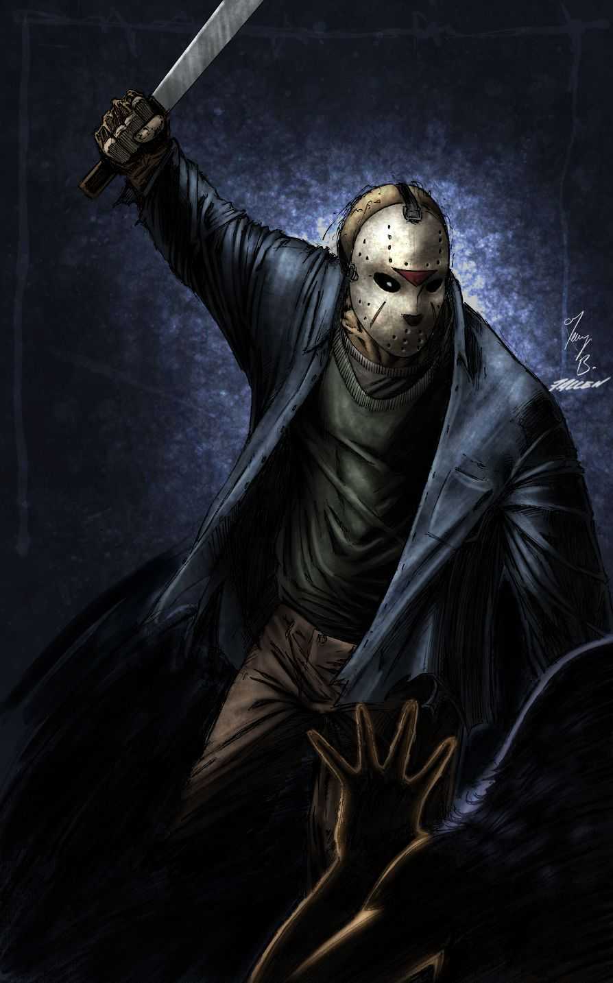 894x1434 Jason Voorhees Wallpaper