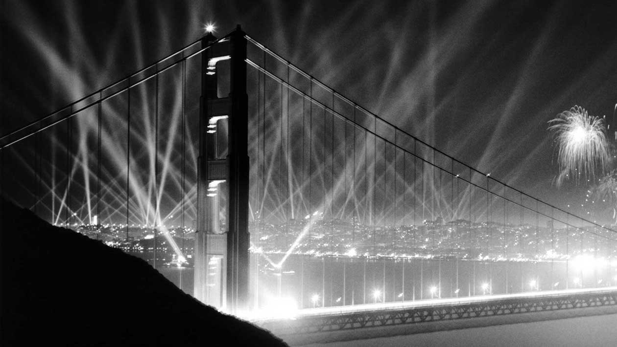 1260x710 Vintage photo show the construction of the Golden Gate Bridge