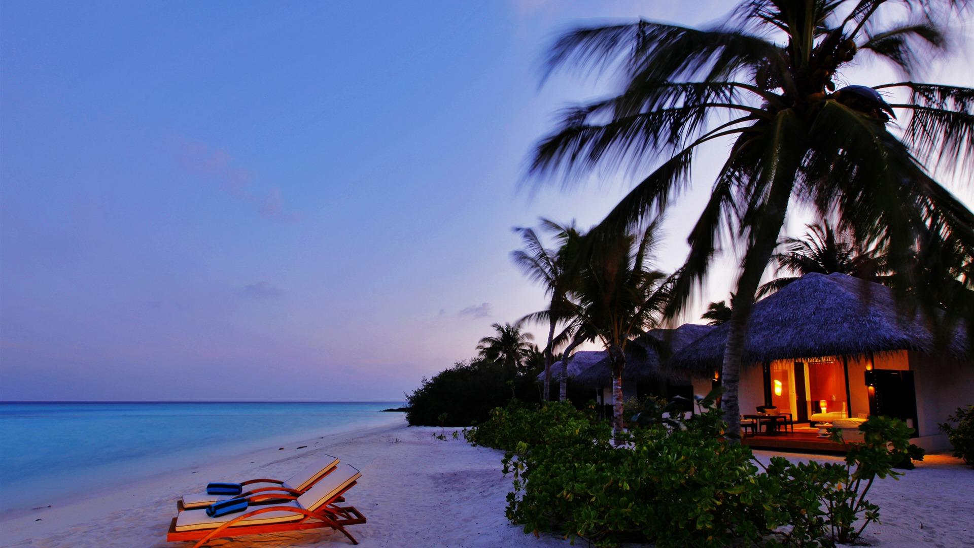 1920x1080 Luxury Beach Resort Nature HD Wallpaper