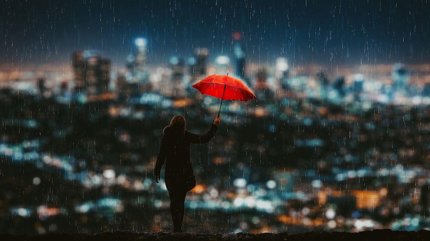 1366x768 4K Rain Wallpaper, HD 4K Rain Background