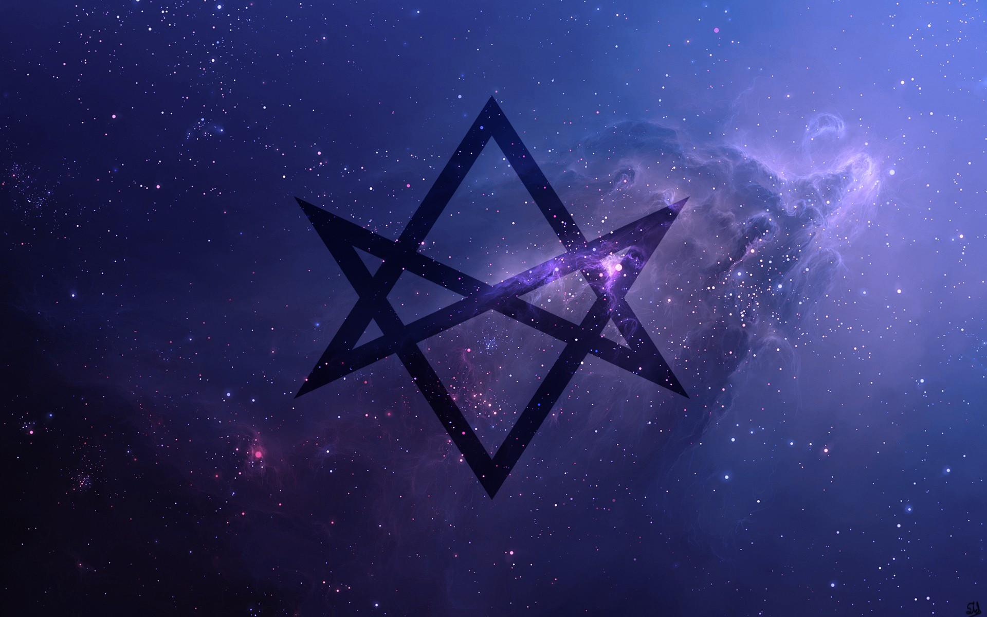 1920x1200 #purple, #Unicursal Hexagram, #universe, #Bring Me the Horizon, #space, wallpaper. Mocah HD Wallpaper