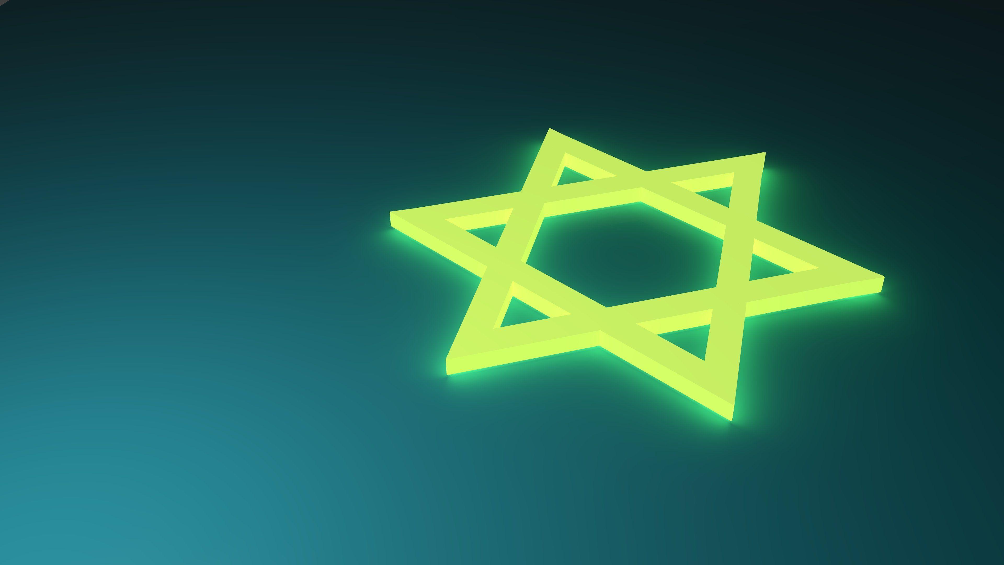 3840x2160 Hexagram Wallpaper