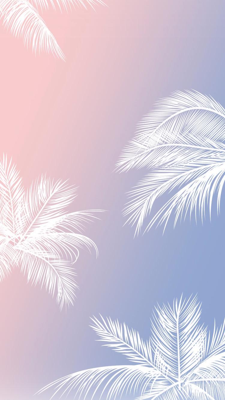 750x1332 Iphone Wallpaper Serenity Rose Quartz Pantone 2016