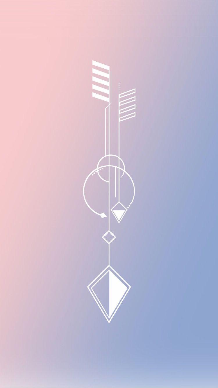 750x1334 iPhone wallpaper serenity rose quartz Pantone 2016 arrow. iPhone wallpaper, Cellphone wallpaper, Pantone rose quartz