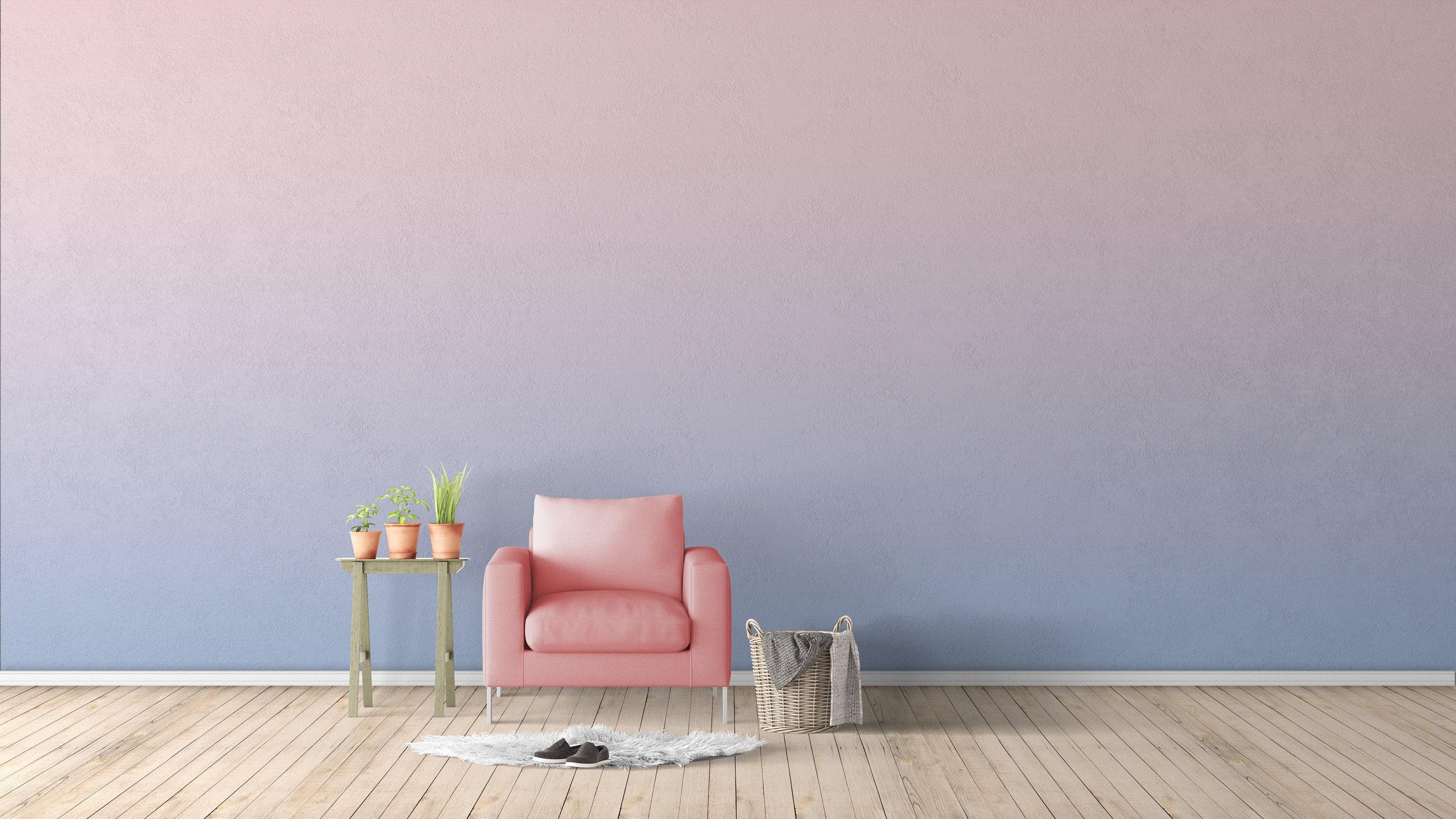 3000x1688 Ombre Self Adhesive Wallpaper Rose Quartz Peel and Stick