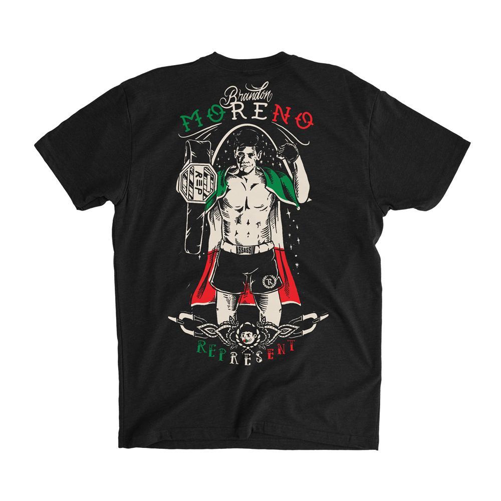 1000x1000 Brandon Moreno Pride of Mexico Signature Tee [BLACK] LIMITED ASSASSIN