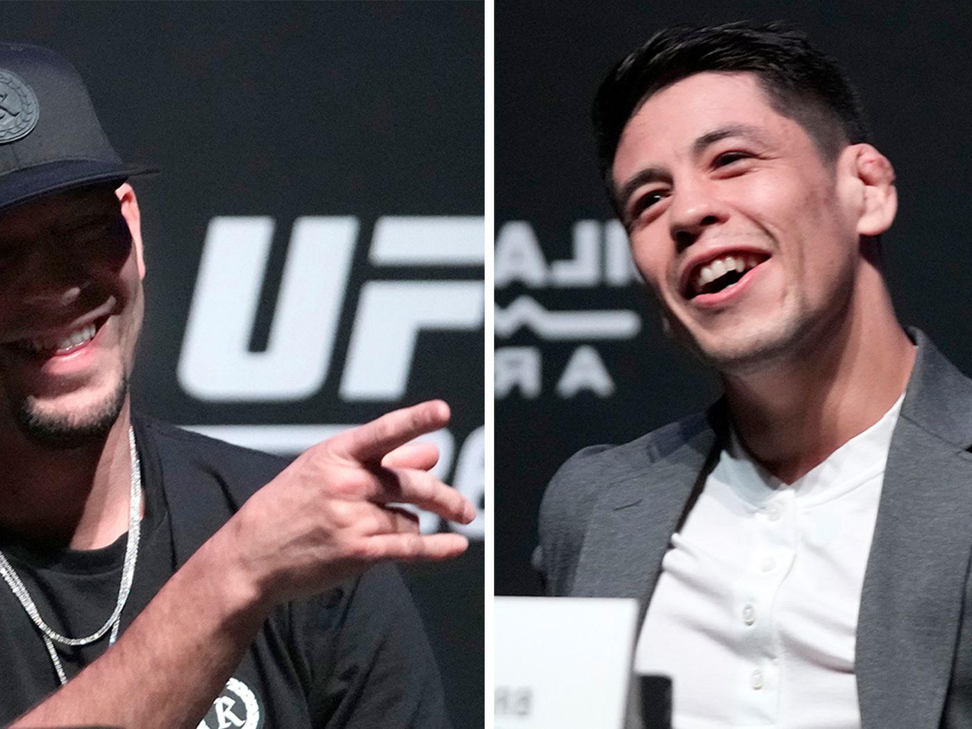 1400x1050 Video: Nate Diaz, Brandon Moreno have a bromance at UFC 263 presser