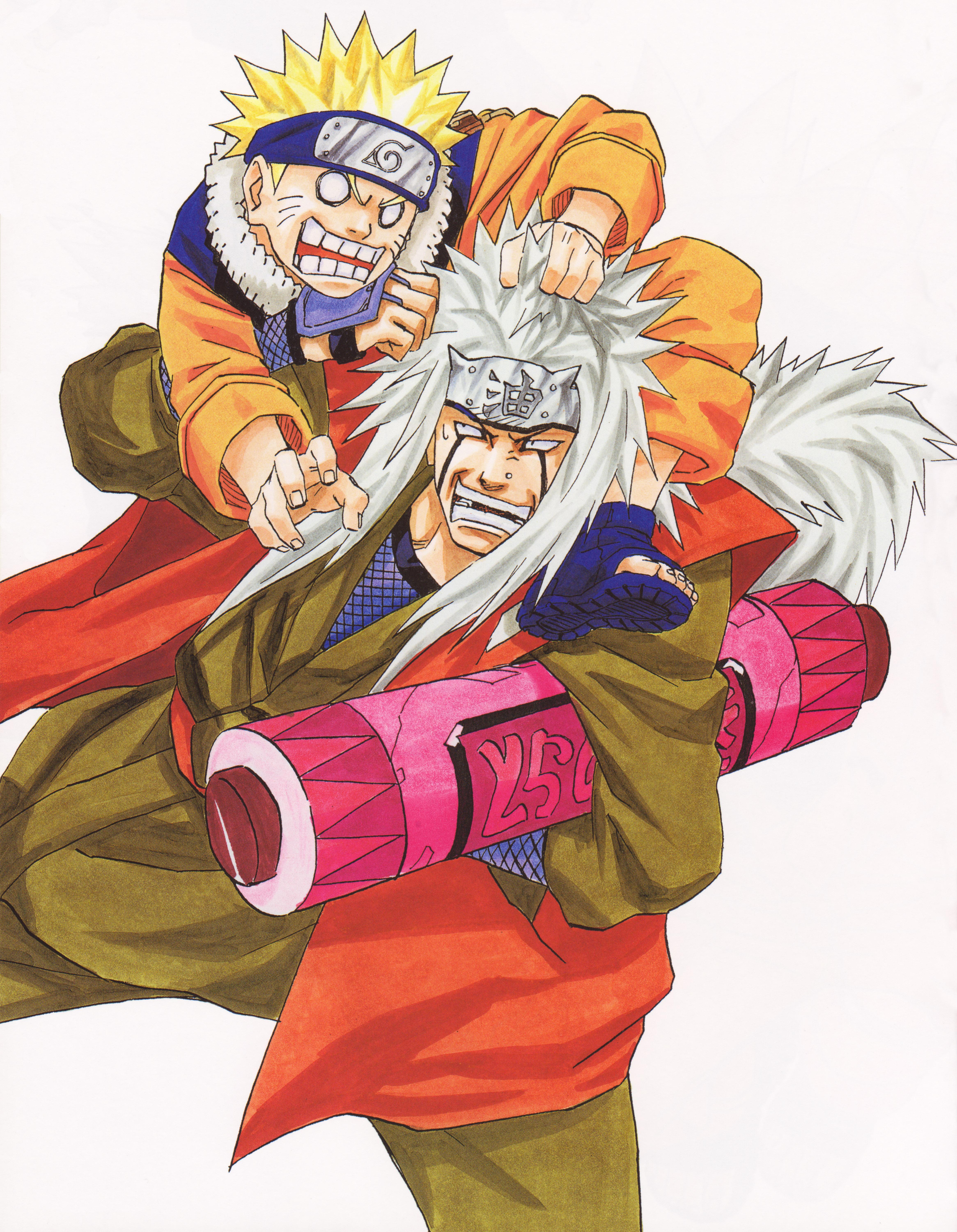 4662x6000 Naruto Gets Angry at Jiraiya