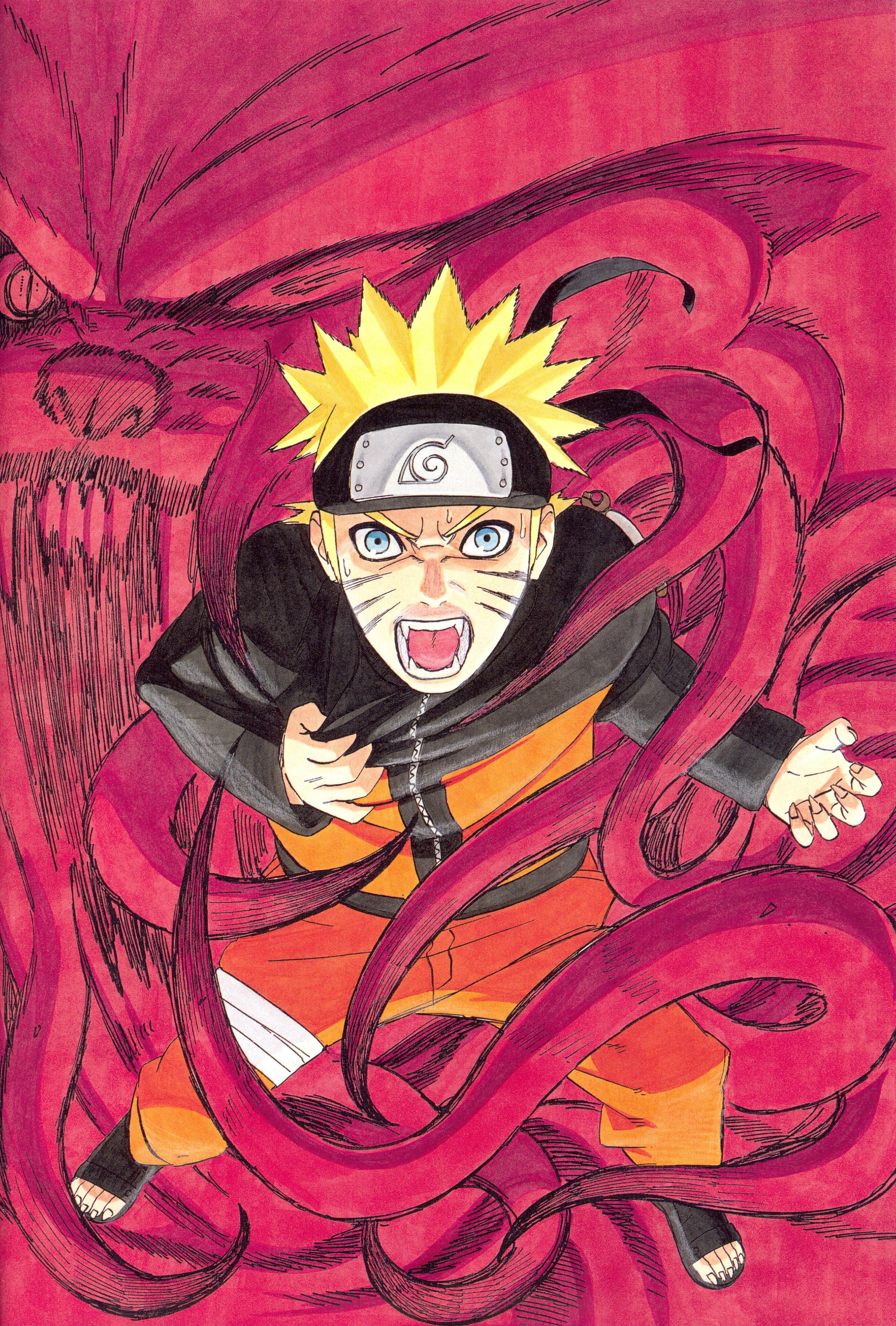 2822x4173 Angry Naruto Surrounded By A Cloud Of Nine Tails Power