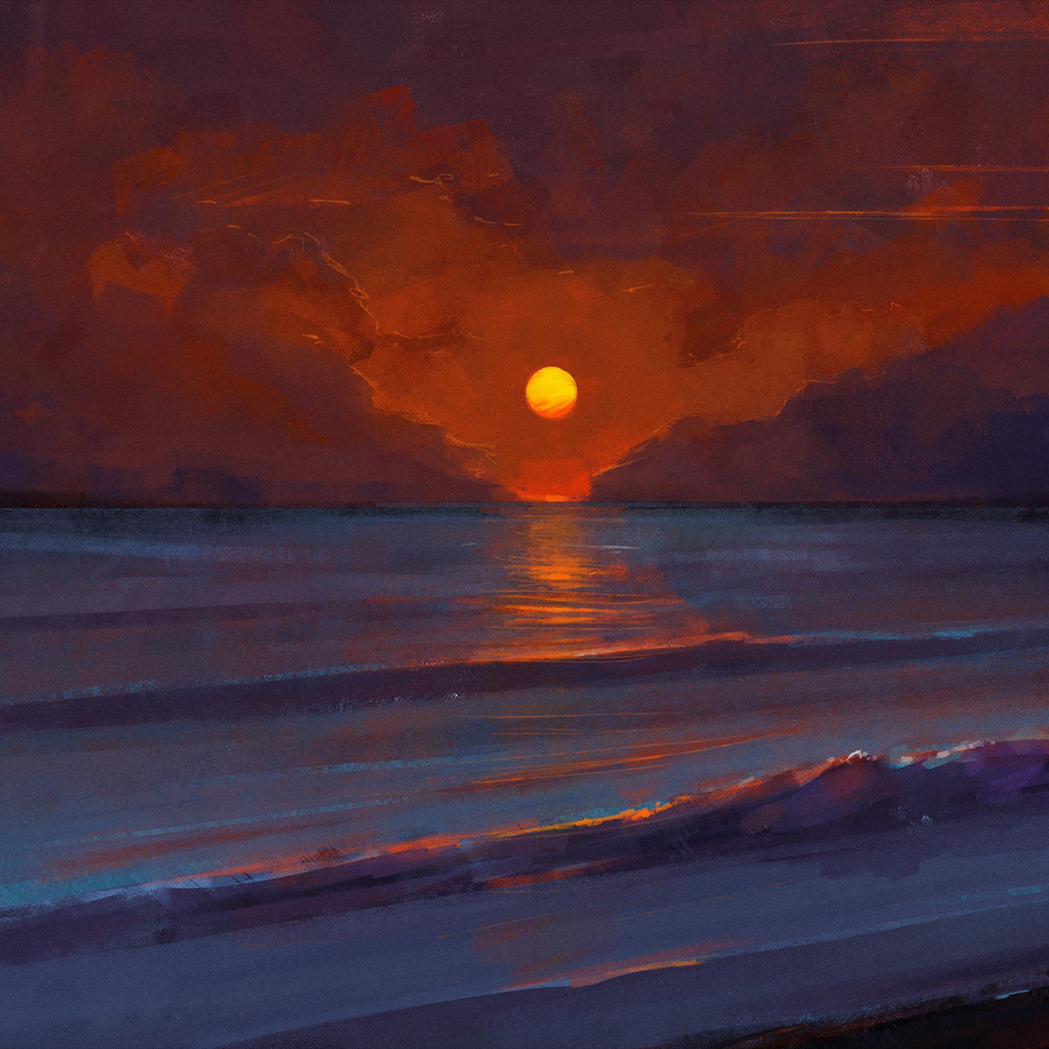 2048x2048 Sunset Digital Art iPad Air HD 4k Wallpaper, Image, Background, Photo and Picture