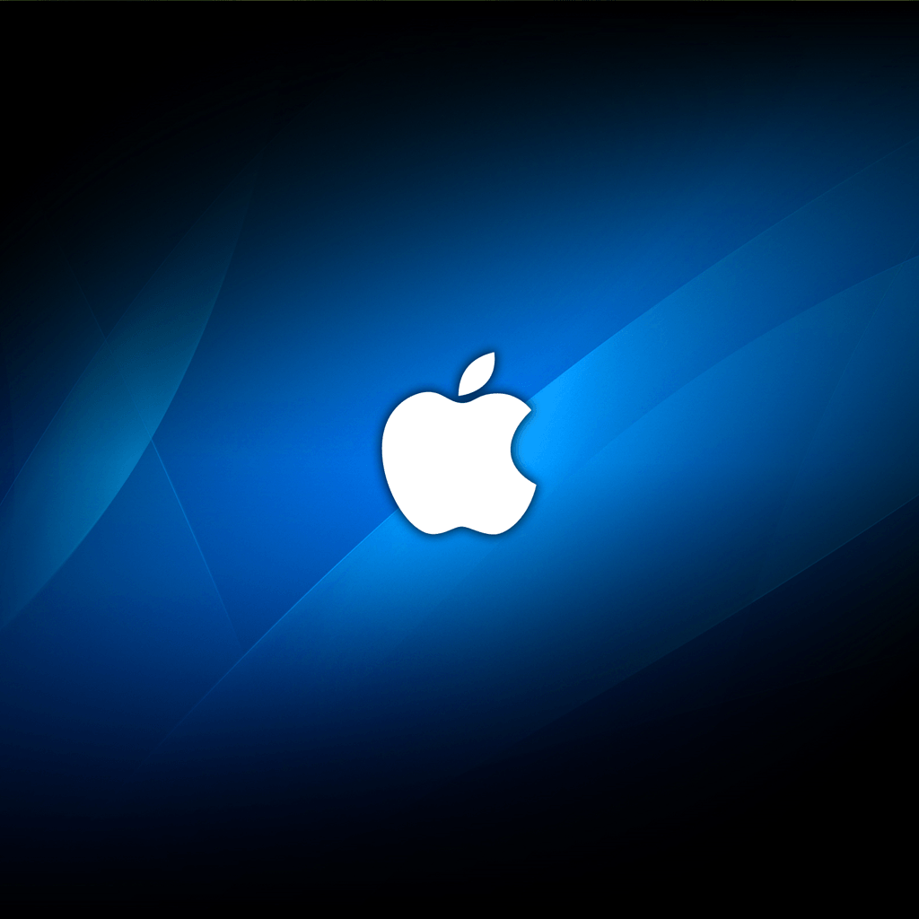 Dark Blue Apple Logo Wallpaper - Download to your mobile from PHONEKY