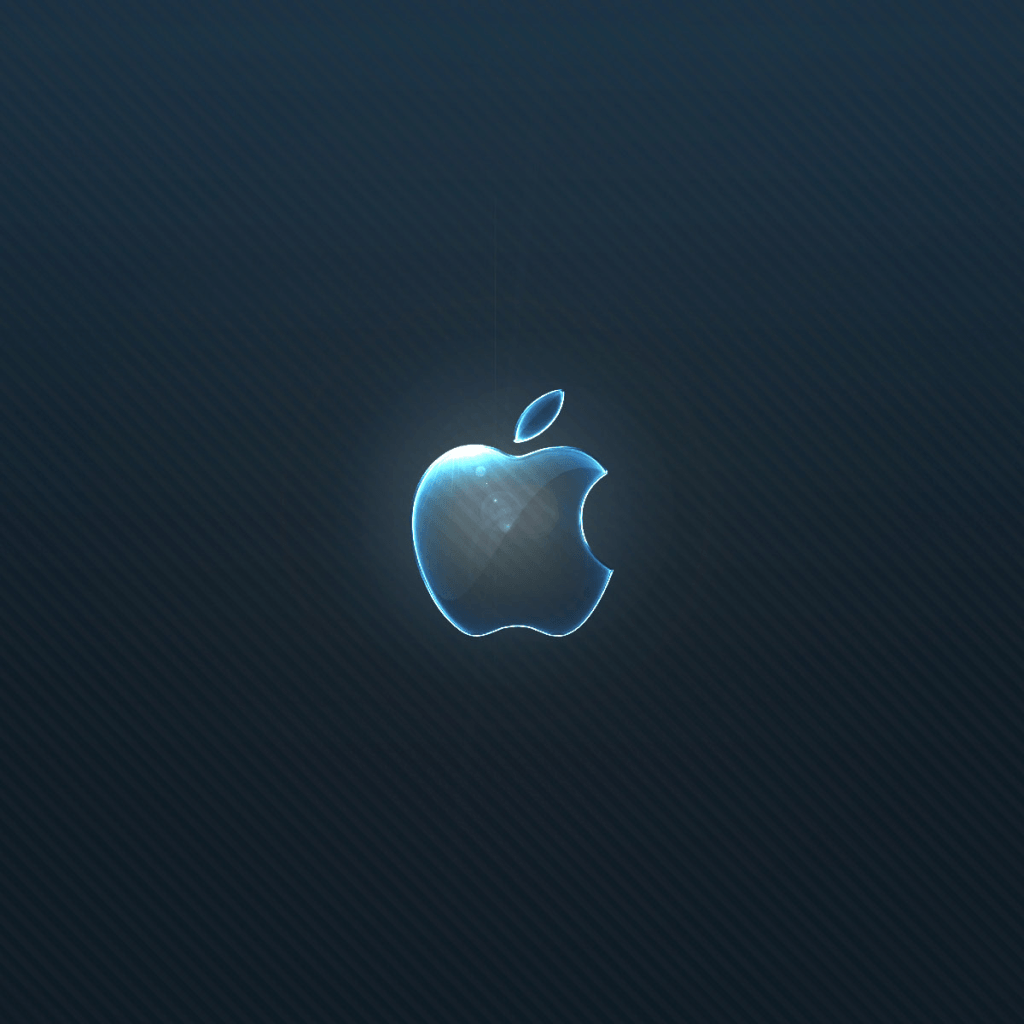 apple logo blue colour