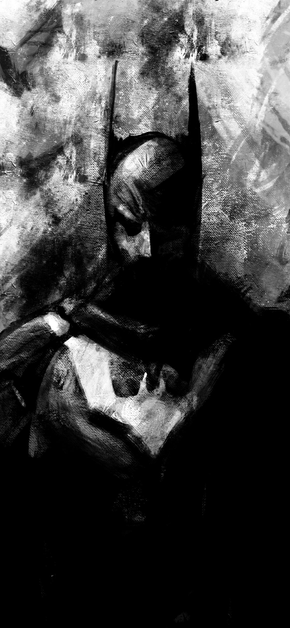 1125x2436 Download 1125x2436 wallpaper dark, superhero, sketch art, batman, iphone x 1125x2436 HD image, background, 17473
