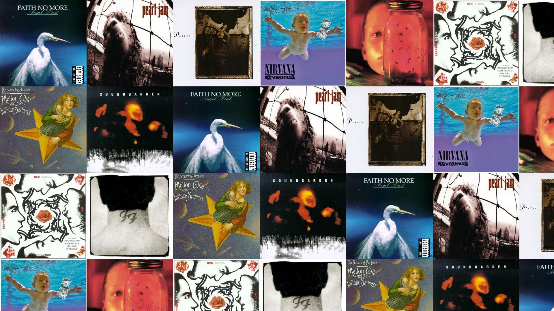 1920x1080 Faith No More Angel Dust Pearl Jam Versus Wallpaper « Tiled Desktop Wallpaper