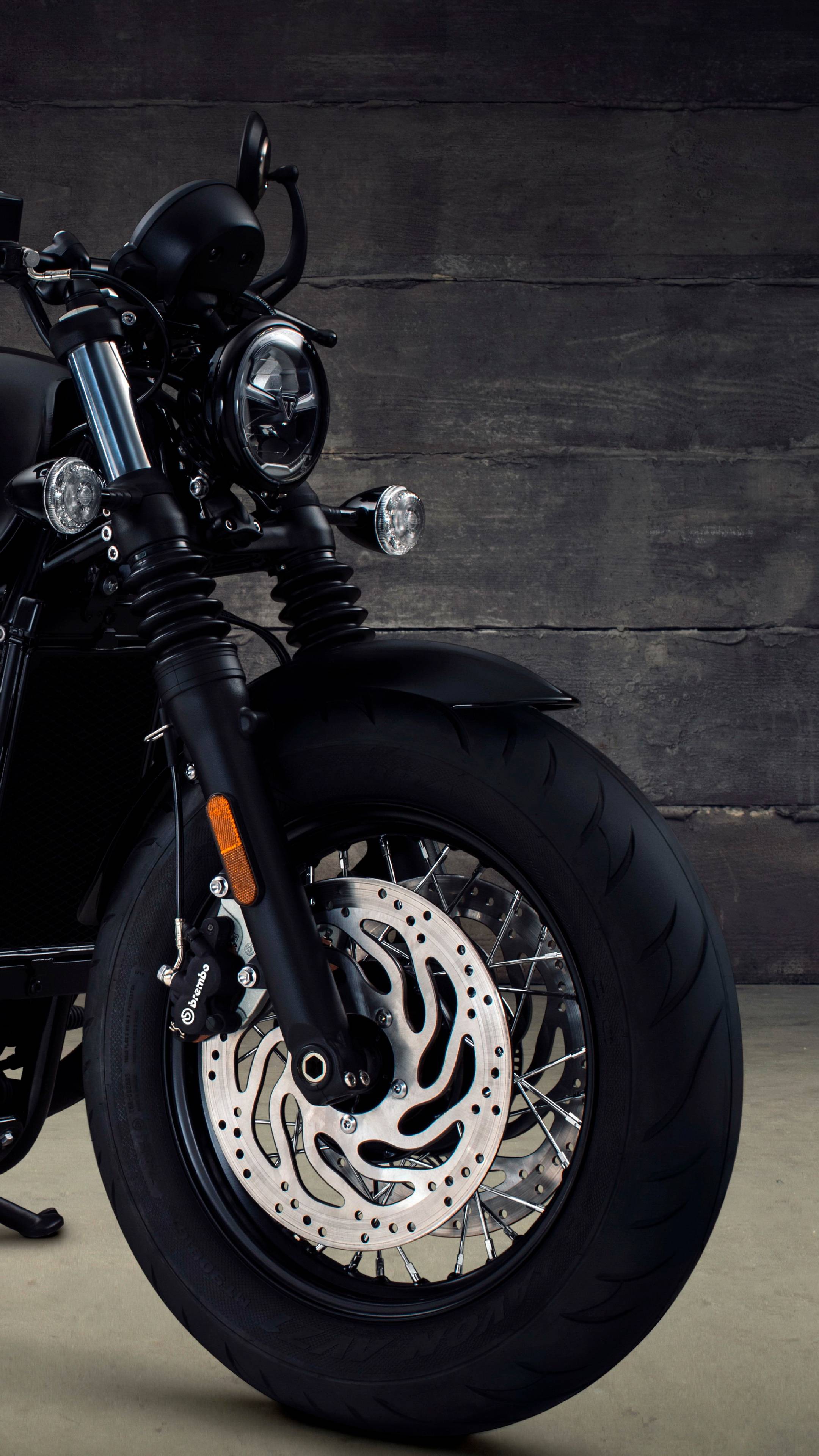 2160x3840 Triumph Bonneville Bobber Black 2017 Sony Xperia X, XZ, Z5 Premium Wallpaper, HD Cars 4K Wallpaper, Image, Photo and Background