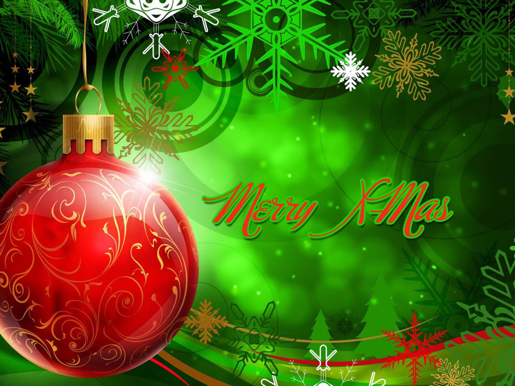 2048x1536 Red Christmas Ball Graffiti Wallpaper Wallpaper. All is Wall