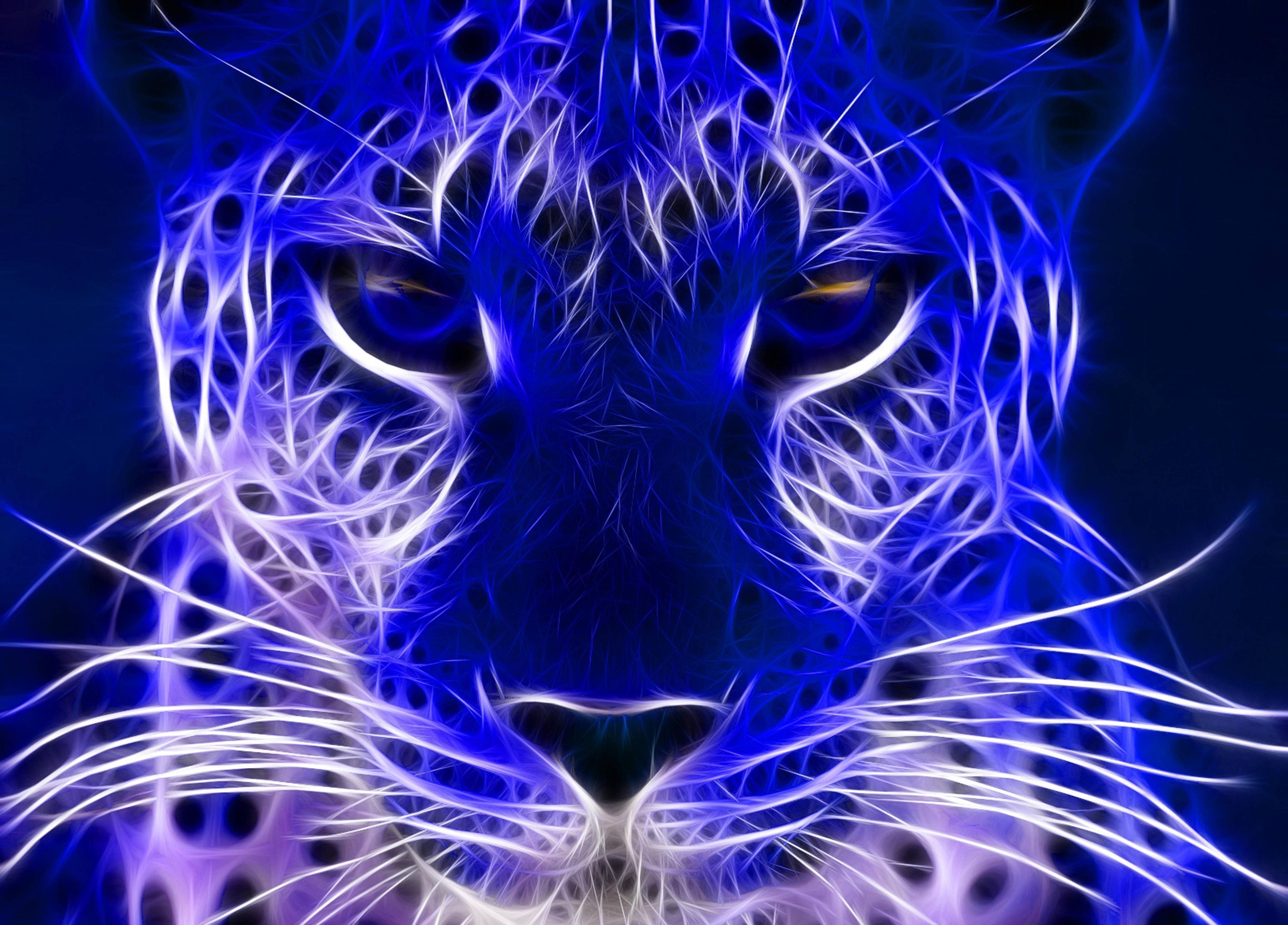 3733x2680 Neon Cheetah Wallpaper