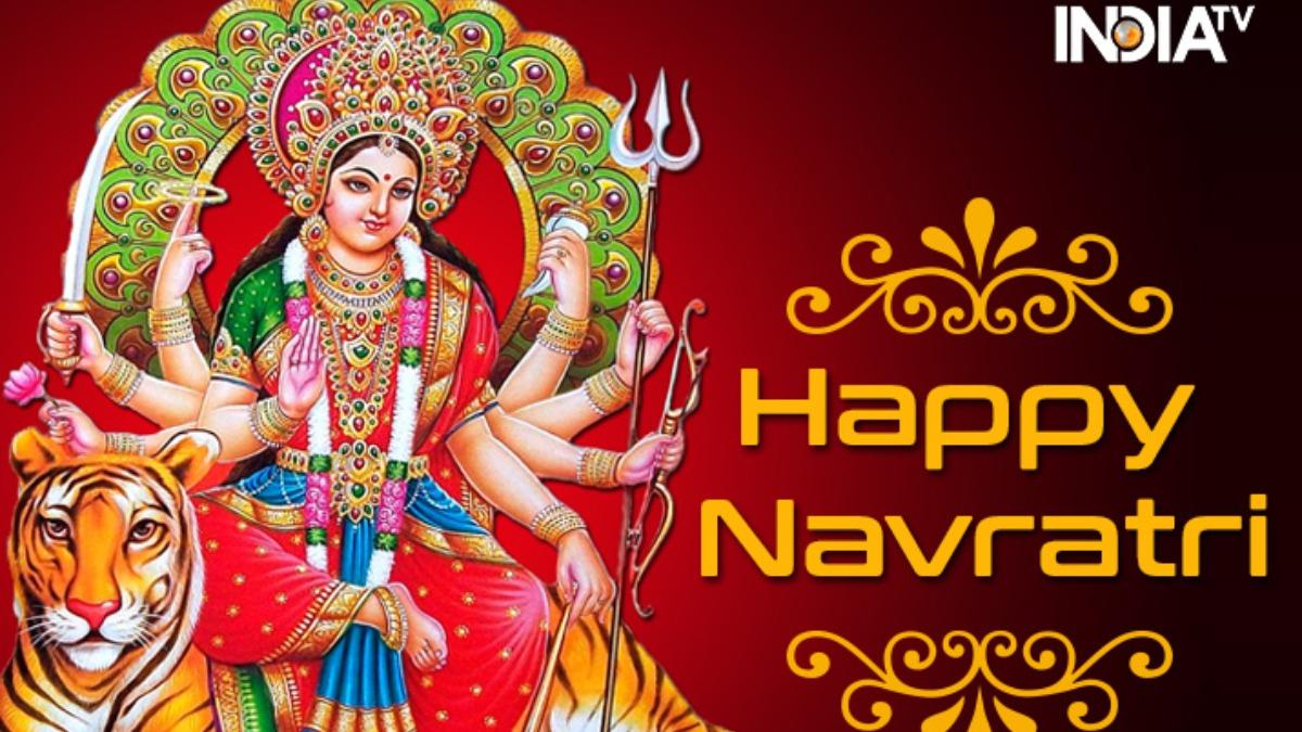 1200x675 Happy Shardiya Navratri 2021 Wishes SMS Greetings HD Image Wallpaper for Facebook & WhatsApp