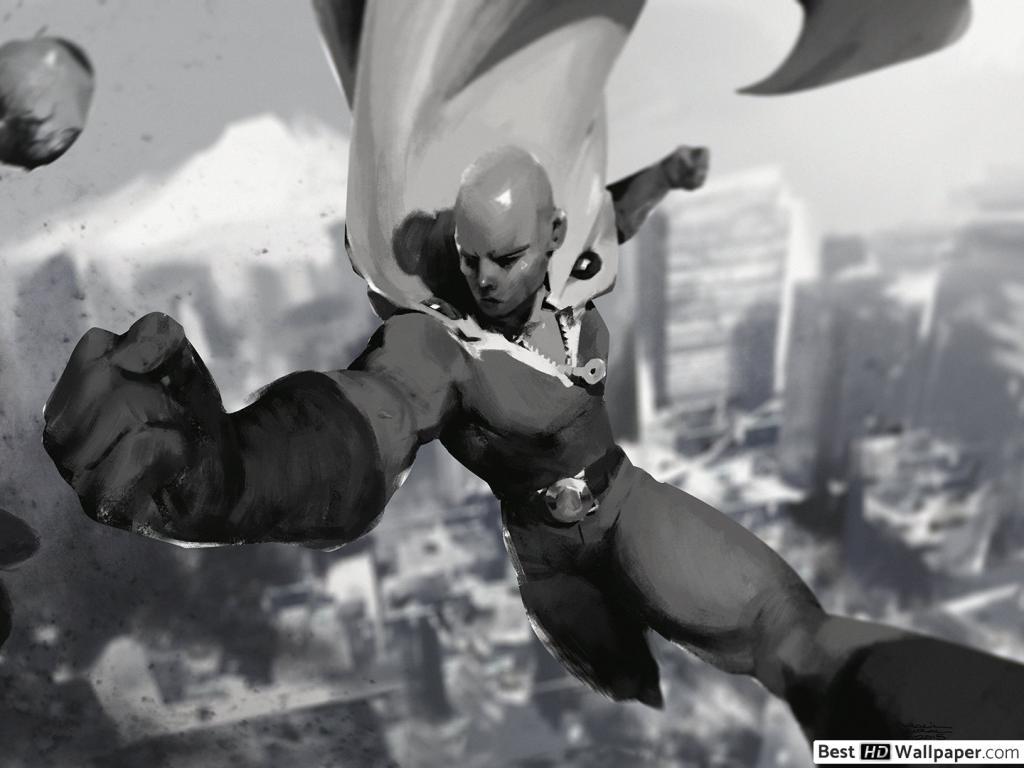 1024x768 One Punch Man, Punch HD wallpaper download
