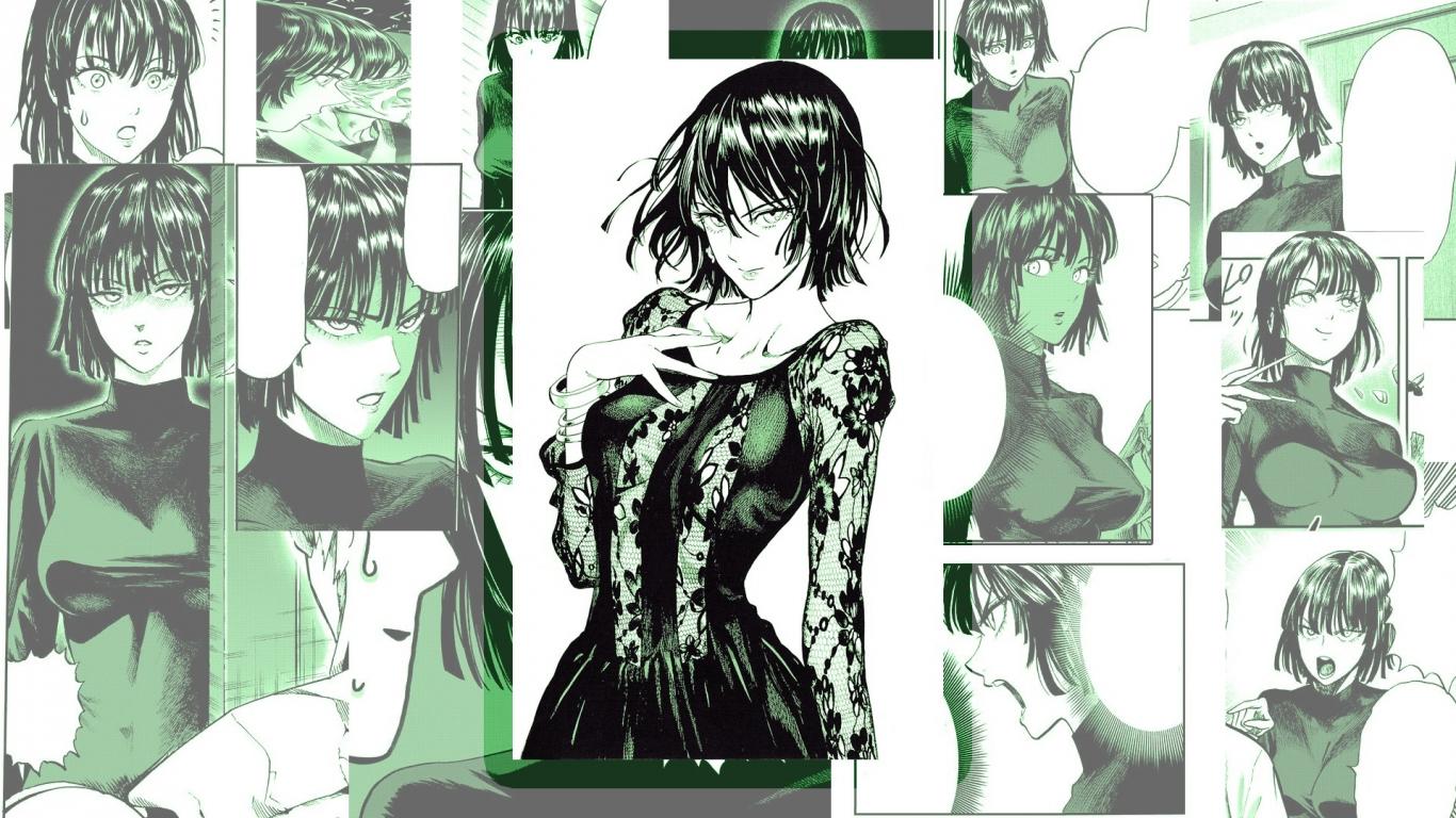 1366x768 Download 1366x768 Wallpaper Collage, One Punch Man, Fubuki, Tablet, Laptop, 1366x768 HD Image, Background, 5763