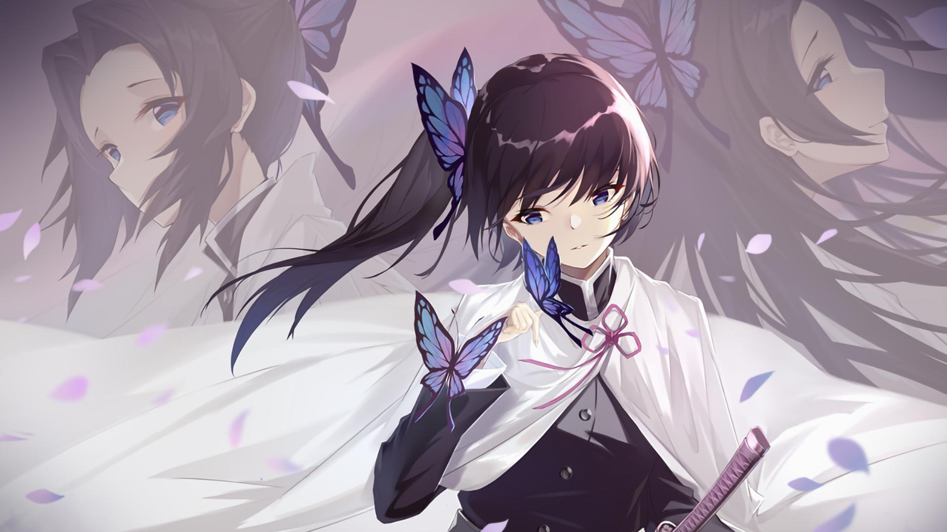 1920x1080 Demon Slayer Kanae Kocho Kanao Tsuyuri Shinobu Kochou HD Anime Wallpaper