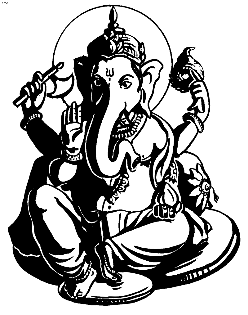800x1015 Free Ganesh Black And White, Download Free Ganesh Black And White png image, Free ClipArts on Clipart Library
