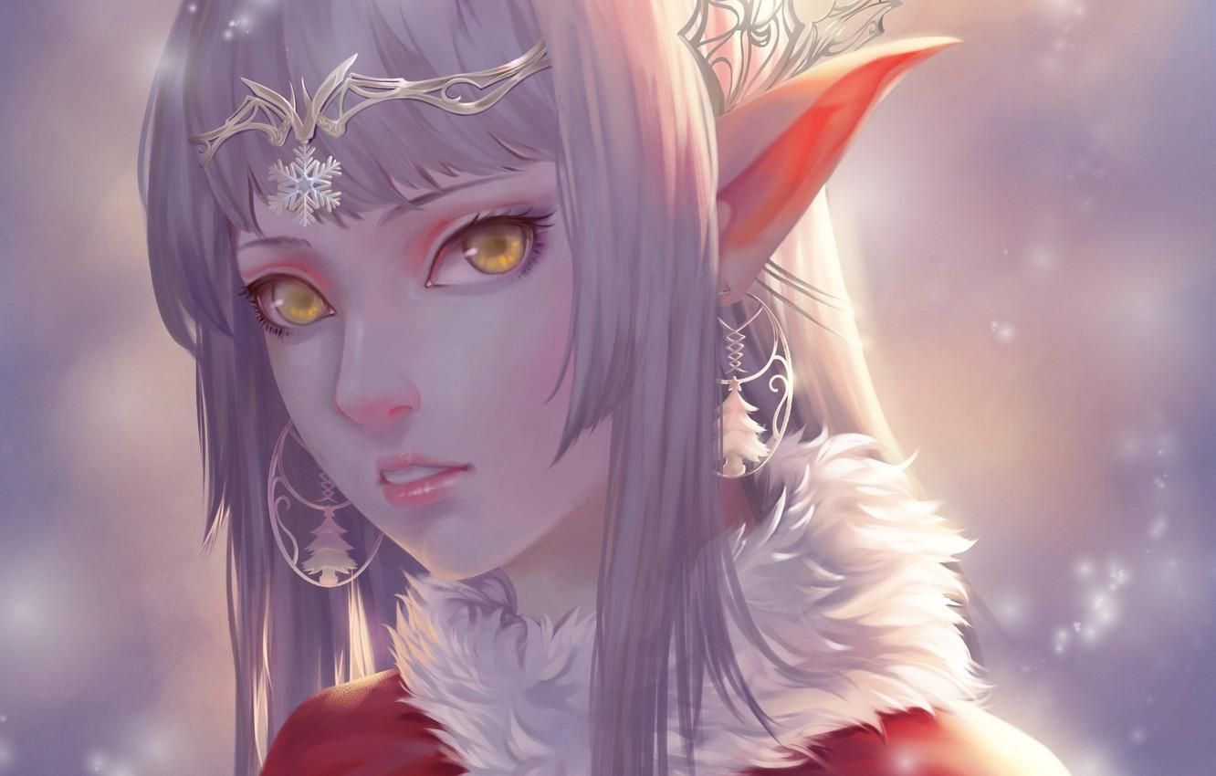 1332x850 Wallpaper look, decoration, art, elf, fantasy, ears image for desktop, section фантастика